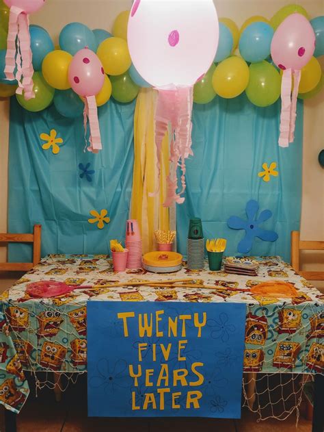 spongebob birthday party supplies|spongebob 25th birthday party.